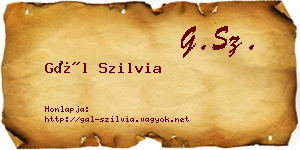 Gál Szilvia névjegykártya